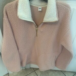 Old Navy Teddy Half zip top.
